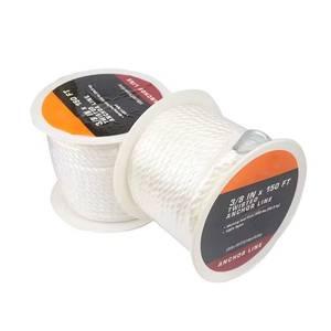 High Quality 3/8*150ft 3 Twisted Multifilament Boat 100% Nylon Rope - Product Image 1