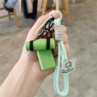 Porte-clés créatif en silicone pour femme, avec mini-corde de yoga et tapis de yoga & Pilates, idéal pour sac de sport et sac à main