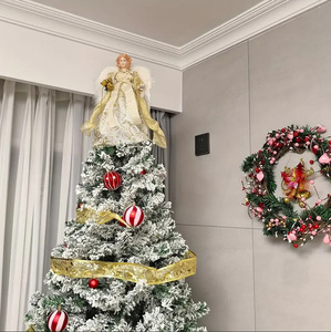 fabric plush <b>winged</b> <b>angel</b> tree topper <b>ornaments</b> wholesale new christmas tree decorations - Product Image 3