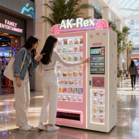 Distributeur automatique de figurines originales avec écran LED et design de vitrine personnalisé pour événements commerciaux