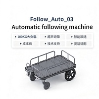 Robot logistique intelligent pour usine, AGV 4 roues motrices, capacité de charge de 300 kg, chariot de transport de matériaux, évitement d'obstacles, télécommande