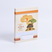 Vente en gros de carnets à couverture rigide de haute qualité Petit cahier carré de culture africaine Carnet relié à illustration en français