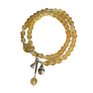 Yellow <b>Crystal</b> S925 Silver Lucky Cat Charm Bracelet For Women Everyday Wear Vintage Design Auspicious Jewelry - Product Image 5