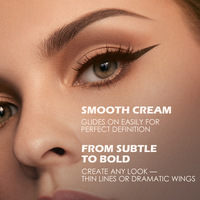 Marque privée Bas Prix Noir Étanche Eyeliner Gel Maquillage Cosmétique Longue durée Eye Liner Gel Eyeliner Crème