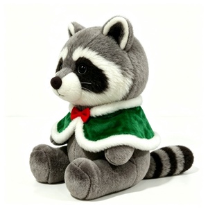 Peluche de raton laveur personnalisée, animal en peluche, peluche de raton laveur mignonne, poupée en peluche de raton laveur assise - Product Image 4