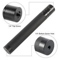 Barra de Extensión de Aleación de Aluminio, Palo Selfie Ajustable con Rosca de 1/4\", Mini Portátil, Capacidad de Carga de 1.5 kg para Gimbal