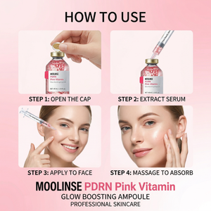 Sérum Éclat MOOLINSE au Collagène, Peptides de Cuivre, PDRN et <span class=keywords><strong>Vitamine</strong></span> B12, Acide Hyaluronique, Soin Visage pour Femmes 40ml OEM - Product Image 6