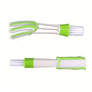 MHK20 Small Hot Sale Double Head Eco-Friendly Plastic Handle Nylon Bristles Car Air Conditioner Vent Slit Cleaner <b>Brush</b> <b>Window</b> - Product Image 4