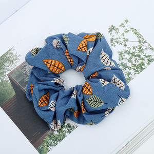 hojas de cintas de pelo de cola de caballo titular <span class=keywords><strong>Scrunchies</strong></span> chica de <span class=keywords><strong>moda</strong></span> diademas de accesorios de pelo de señora - Product Image 5