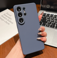 Coque de téléphone en silicone liquide pour Samsung Galaxy S26 Ultra, protection d'appareil photo carrée souple de couleur unie, étui de couple S27 Pro S27 Ultra