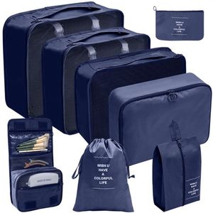 Wholesale 8 Pcs Compression Packing Cubes Set - <b>Low</b> MOQ - Durable Luggage Organizers for Travel Bags - Product Image 5