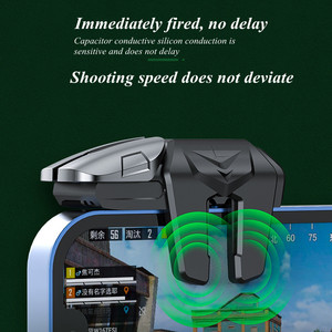 G21 6 אצבעות משחק נייד PUBG טלפון הדק אש חופשית בקר משחקים משטח משחק ג'ויסטיק ירי מטרה L2 R2 כפתור מפתח - Product Image 4