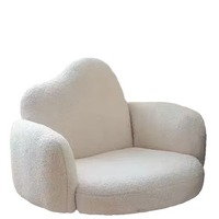 Chaise de salon en tissu au design minimaliste moderne, gain de place, pour cuisine, chambre, bureau, petit appartement