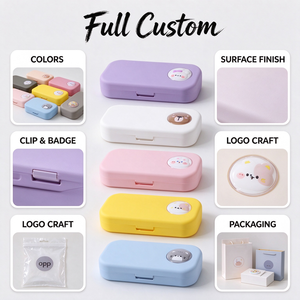 Estuche de Plástico para Lápices con Diseño de Animales de Dibujos Animados, Caja de Papelería Rectangular de 20 cm con <span class=keywords><strong>Tapa</strong></span> a Presión, 5 Colores para Niños Escolares - Product Image 4