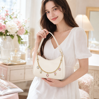 Chaîne de sac en cristal en forme de cœur, chaîne de sac à main dorée avec pendentif chat, porte-clés, chaîne de cœur pour sac à main, chaîne de portefeuille avec fermoir mousqueton