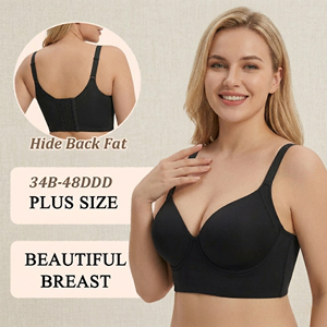 Sujetador invisible de copa profunda con efecto push-up para mujer, moldeador de espalda y cuerpo, venta al por mayor 2026 - Product Image 1