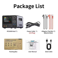 FNIRSI IPS3608 Fuente de alimentación CC ajustable 36V 8A 285W Banco de laboratorio Fuente de alimentación Regulador de voltaje y corriente Interfaz USB tipo C