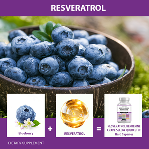 Label pribadi semua dalam 1 Resveratrol berine Acai buah Quercetin semua Satu kapsul fusi Mineral - Product Image 4