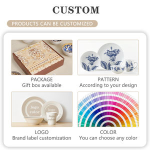 Beyaz 10.5 inç seramik yemek tabağı özelleştirilebilir tek parça gevşek paketlenmiş şarj sofra - Product Image 6