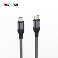 Kabel Data WISESIR Original 60W Pengisian Cepat PD QC Tipe-C USB 3.0 untuk iPhone 15/14/13/12 Pro Max Perangkat IOS Paduan Aluminium 1