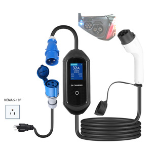 Cargador Portátil para Vehículos Eléctricos TIMEYES GBT 32A, Estación de Carga CA con Pantalla LED - Product Image 5