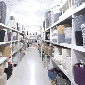 Borsa da Spiaggia Estiva per Donna di Grande Capacità, in Corda di Cotone Intrecciata con Motivo Floreale, Fodera in <span class=keywords><strong>Lino</strong></span>, Portatile con Manico in Bambù - Product Image 6