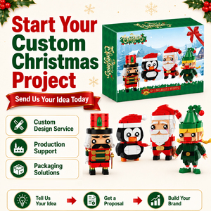 Set di Costruzioni Natalizie Personalizzate OEM/ODM, Fabbrica di Produzione e Confezionamento di Mattoncini Giocattolo, Servizio di Personalizzazione OEM/ODM - Product Image 5