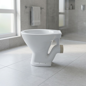 Inodoro de Cerámica Blanca Estilo Europeo con Asiento y Cisterna Sifónica para Proyectos de Baños en Países del Golfo (GCC) - Product Image 4