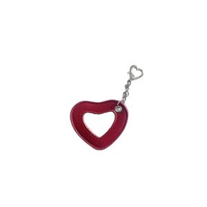 Llavero de Corazón de Piel Sintética, Colgante Multifuncional Portátil, Accesorio de Regalo con Espejo para Maquillaje - Product Image 5