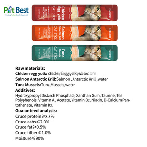 Receta Alta en Proteínas y Fibra, Ideal para Gatos de Interior, Nutritiva, 14g*5 Barritas de Golosinas para Gatos - Product Image 3