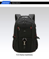 Sac à dos pour ordinateur portable grande capacité, imperméable, pour voyages d'affaires, multifonctionnel, unisexe, avec fermeture éclair antivol, en polyester, avec port USB