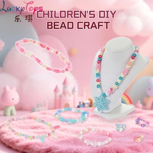 Kit de fabrication de bijoux pour enfants, très vendu, avec perles alphabet, élastiques, jouet éducatif, cadeau princesse pour filles - Product Image 5