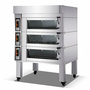 Golden Chef professional production oven wholesale bakery equipment 3 deck 6 trays oven for making cake/Cookies and bread