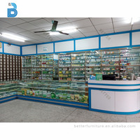 Pharmacy Shop Cash Counter Design Display Showcase Furniture for Pharmacy Store Fixture