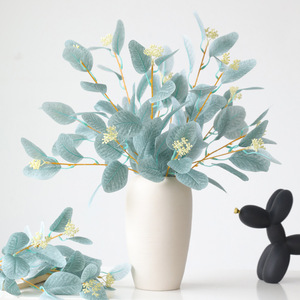 Feuilles d'<span class=keywords><strong>eucalyptus</strong></span> avec fruits, plante verte artificielle, décoration paysagère, plante verte artificielle, arbre artificiel pour aménagement paysager - Product Image 3