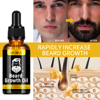 Sérum d'essence de croissance de barbe à l'argan et au jojoba pour hommes, nourrissant, adoucissant, lissant, anti-casse, source usine