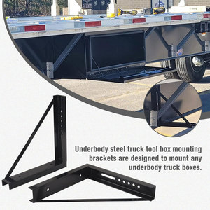 18x18 inch Xe tải đen hàn vít miếng đệm và tay áo Kết Cấu Thép gắn chân đế cho hộp công cụ - Product Image 6