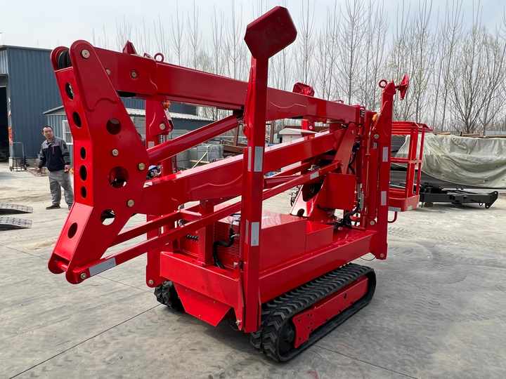 Self Propelled Crawler Cherry Picker Spider Boom Electric Telescopic ...