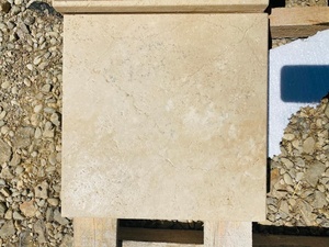 NMA Venta al por Mayor de Baldosas de Mármol Natural Travertino Turco Blanco Marfil con Patrón Francés Moderno, Superficie Pulida/Acristalada, para Uso Interior/Exterior - Product Image 4