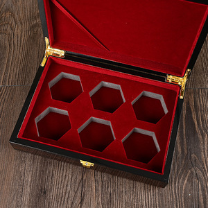 An Gong Niu Huang Wan Wooden <b>Box</b> 3g X6 Pills <b>Lockable</b> Herbal Medicine <b>Storage</b> Gift Craft Rectangle Walnut Wood - Product Image 4