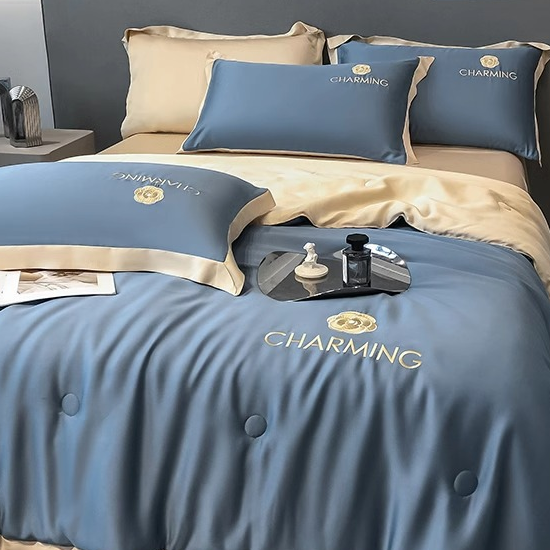 Tè al latte blu Bentley [No pilling, lavabile in lavatrice]