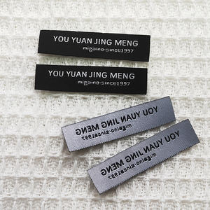 Logo de cou en tissu privé tissé personnalisé Designers Labels Tags pour My Clothes Garment Shoes Marque Name - Product Image 6