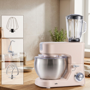 Robot pâtissier électrique 6 vitesses avec bol mélangeur de 5,5 L, design à tête inclinable, fonction de fermentation, usage domestique, 68-75 dB, logo personnalisé, vente chaude - Product Image 3