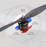 Motor sin Escobillas para Drones T-MOTOR AT5330-A KV220 IP35 12S 42V~52V VTOL, Empuje 4.5KG~6KG, Carga Útil, Venta al por Mayor