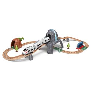 <span class=keywords><strong>Train</strong></span> électrique à induction à assembler soi-même, nouveau modèle 2022, avec rails, scène de ferroviaire, jouets de construction, ensemble de locomotives avec éclairage et son - Product Image 1