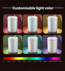 เครื่องเพิ่มความชื้นขนาดใหญ่ 3.5 ลิตร รุ่นใหม่ สำหรับใช้ในบ้าน ปริมาณไอน้ำมาก ช่องเสียบ USB ใช้ในรถยนต์ได้ พร้อมฟังก์ชั่นกระจายกลิ่นหอมในออฟฟิศ  เครื่องพ่นไอน้ำอโรม่า พร้อมไฟกลางคืน - Product Image 6