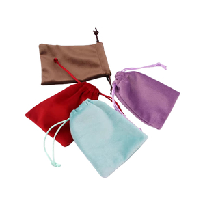 Bolsa de Terciopelo <span class=keywords><strong>Lisi</strong></span> de 7*9cm con Cordón, Bolsa de Almacenamiento de Tela Suave para Joyas, Dulces, Regalos, Reciclable con Impresión Estampada - Product Image 2