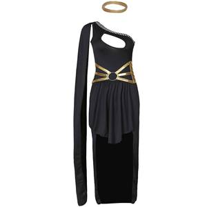 Vestido Medieval para Mujer, Vestidos de Reina, Disfraz de Diosa Egipcia (Falda Larga, Tocado) - Product Image 4