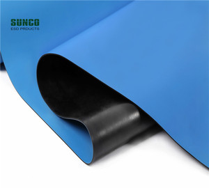 Tapis de banc <span class=keywords><strong>ESD</strong></span> à 2 couches de l'usine d'origine, couleur verte/grise/bleue/noire, <span class=keywords><strong>norme</strong></span> ROHS 2.0 - Product Image 4