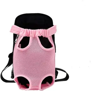 Marsupio cane rosa gambe davanti fuori trasportino zaino per cuccioli Comfort borsa con tracolla e fionda